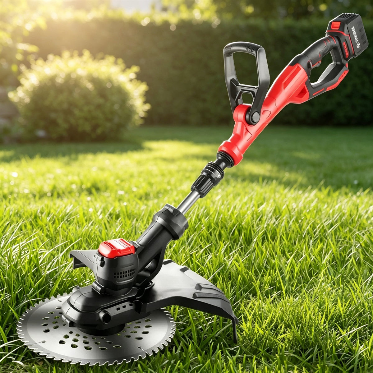 Cordless Electric Grass Trimmer with Blades — view 3